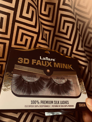 Laflare 3D Faux Mink 100% Premium Silk Lashes (SD05N)