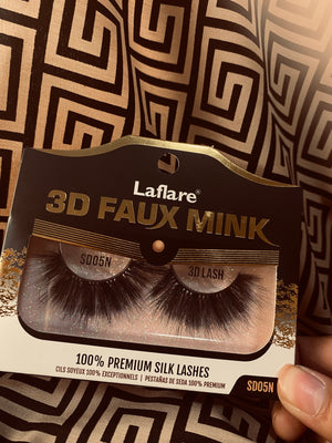 Laflare 3D Faux Mink 100% Premium Silk Lashes (SD05N)