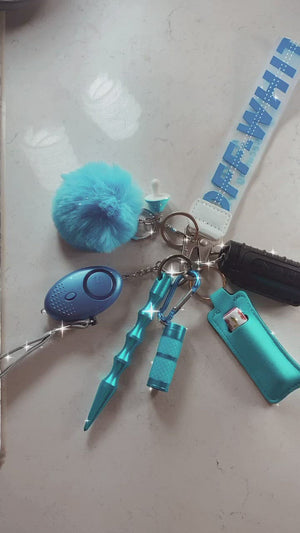 
            
                Load and play video in Gallery viewer, Blue Off-White Safety Wristlet
            
        