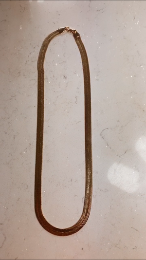 Gold Plated Skin Necklace